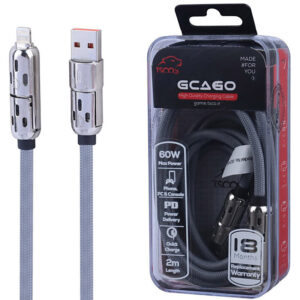 کابل شارژ چند کاره فست شارژ 60 وات تسکو مدل GCA-60