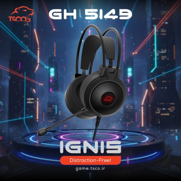 هدفون گیمینگ تسکو مدل GH-5149 IGNIS